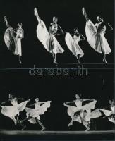 cca 1978 Budapest, Budai Parkszínpadon egy amerikai balettegyüttes, 2 db vintage fotó, 10,5x17,5 cm