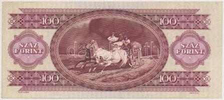 1984. 100Ft fordított hátlapi alapnyomattal T:III