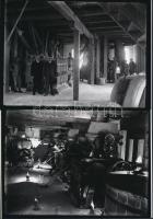 cca 1935 Malom Bács-Kiskunban, Lőcsey Árpád vándorfényképész hagyatékában őrzött 6 db vintage üvegle...