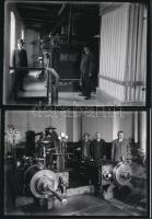 cca 1935 Malom Bács-Kiskunban, Lőcsey Árpád vándorfényképész hagyatékában őrzött 6 db vintage üvegle...