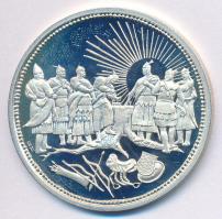 Csóka Zsuzsanna (1962-) 1996. "Millecentenárium Honfoglalás 896-1996" Ag emlékérem nem saj...