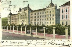 Pécs, Hadapród iskola, kiadja Fürst Lipót