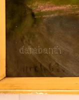 Imreh Zsigmond (1900-1965):Fa csoport az útnál. Pasztell, papír, jelzett, üvegezett keretben, 34×44 ...