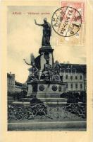 Arad, Vértanúk szobra / martyrs statue, TCV card (EK)
