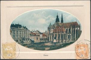 Kassa, Kosice; dombornyomott lapon, Schönberg Károly kiadása / embossed postcard, TCV card  (EK)