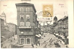 Fiume, Korzó, Pénzváltó, Divald Károly / Corso, Cambio Valute / currency exchange office, TCV card (EK)