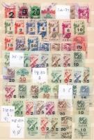 1945-1957 Kb. 100 db magyar okmánybélyeg (9.300)