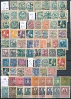 1868-1927 Kb. 160 db magyar okmánybélyeg, vízjel variációkkal