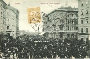 Fiume, Concerto in Piazza Adamich, TCV card