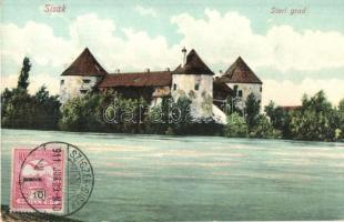 Sziszek, Sisak; vár / Stari grad / castle, TCV card