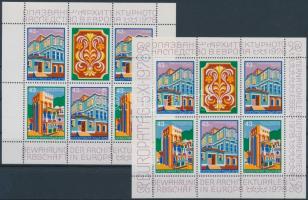 Építészeti örökségek Európában + Esseni bélyegvásár blokk, Architectural heritage in Europe + Essen trade fair stamp block