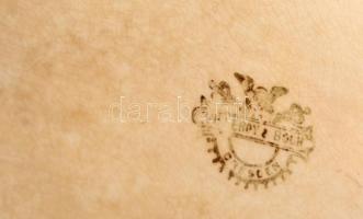 Villeroy & Bosch kékfestéses porcelán tál, jelzett, kis kopásnyomokkal, 36×26 cm