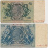 Német 3. Birodalom 1933. 50M + 1935. 100M T:III
German Third Reich 1933. 50 Mark + 1935. 100 Mark C...
