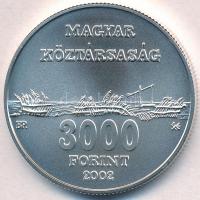 2002. 3000Ft "Hortobágyi Nemzeti Park" dísztokban tanúsítvánnyal T:BU