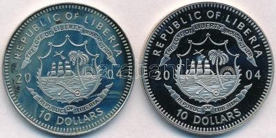 Libéria 2004. 10$ "Szabadság pillanatai-Jean d´Arc 1429." multicolor + 10$ "Szabadság...