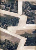 Kb 200 darab bibiai és történelmi jeleneteket ábrázoló metszet vegyes minőségben