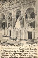 Budapest V. Igazságügyi palota lépcsőháza, belső; Divald Károly (EK)