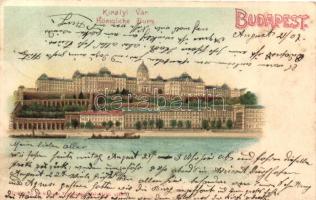 Budapest I. Királyi vár, litho