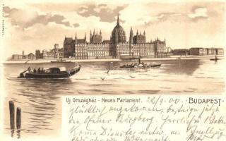 Budapest V. Új Országház, litho