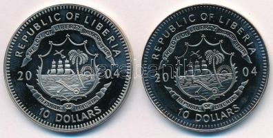 Libéria 2004. 10$ "Szabadság pillanatai - Ceaucescu diktatúrájának bukása 1989." multicolo...