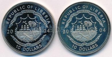 Libéria 2004. 10$ "Szabadság pillanatai - Öböl-háború 1990." multicolor + 10$ "Szabad...