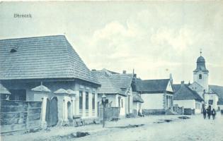 Bereck, Bretcu; utcakép, templom / street, church