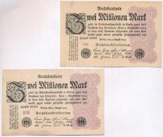 Németország / Weimari Köztársaság 1923. 2.000.000M (5x) T:III
Germany / Weimar Republic 1923. 2.000...