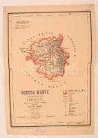 Ugocsa megye közigazgatási térképe. Rajz.: Hátsek Ignác. 1:500000, Posner - Rautmann, 35×24 cm
