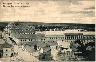 Beregszász, Berehove; Látkép megyeházzal, kiadja Friedman Móritz / general view, county hall