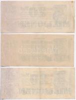 Németország / Weimari Köztársaság 1923. 20.000.000M (3x) 6 jegyű sorszámmal T:III
Germany / Weimar ...