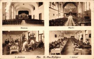 Pécs, Szent Pius kollégium, kápolna, díszterem, játszóterem, tanterem (EB)
