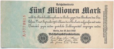 Németország / Weimari Köztársaság 1923. 5.000.000M T:III Germany / Weimar Republic 1923. 5.000.000 Mark C:F
