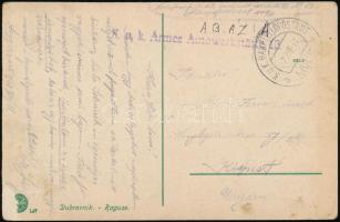 1918 Tábori posta képeslap / Field postcard K.u.k. Armee Autowerkstätte 13. + HP 400/III a