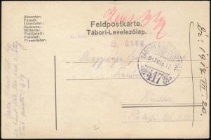 1917 Tábori posta levelezőlap / Field postcard TP 417