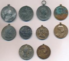 10db-os vegyes kitüntetés tétel a Monarchiából és a Horthy-korszakból, mind mellszalag nélkül, közte...