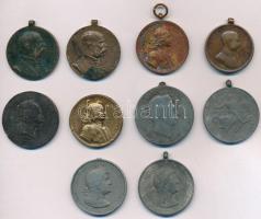 10db-os vegyes kitüntetés tétel a Monarchiából és a Horthy-korszakból, mind mellszalag nélkül, közte...