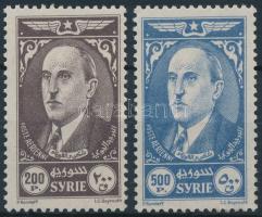 1944 Shukri Bey al-Quwatli elnök sor Mi 483-484