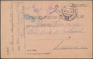1916 Tábori posta levelezőlap / Field postcard M.KIR. ... HONVÉD GYALOG EZRED PARANCSNOKSÁG + FP 23 a