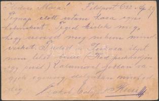 Tábori posta levelezőlap &quot;TP 632 b&quot; Austria-Hungary Field postcard  &quot;TP 6...