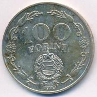1970. 100Ft Ag "Felszabadulás" T:2 kis patina
