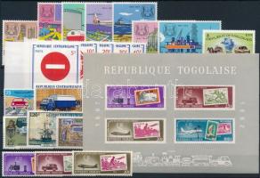 1961-1975 Transport 21 stamps + 1 block, 1961-1975 Közlekedés motívum 21 db bélyeg, közte teljes sorok + 1 db blokk