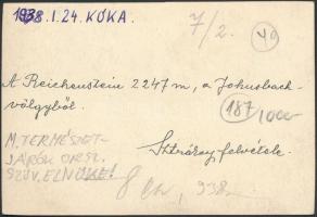 1938 A Reichenstein-hegy a Johnsbach-völgyből, id. Sztrókay Kálmán (1886-1956), a Magyar Természetjá...