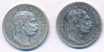 1914KB-1916KB 1K Ag "Ferenc József" (2x) T:2 kis patina Adamo K5.1