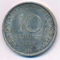 1948. 10Ft Ag "Széchenyi" T:2 kis ph., patina  Adamo EM2