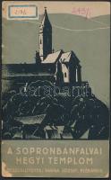 Varga József: A Sopronbánfalvai hegyi templom. Sopron, 1938, 40 p. Grafikus papírborító, könyvtári jelzéssel, gerincnél kis sérülés. + Sopronbánfalva mozaik képeslap