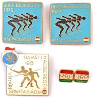 1979. "BHSB Bajnokság" (2x) + 1981. "Baráti Hadseregek V. Nyári Spartakiádja" + DN "BHSB Szolnok Bajnokság" (2x) + DN "Olimpia" mandzsettagomb T:2,2-