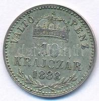 1888KB 10kr Ag "I-K-A-CS,VP" T:2 patina Adamo M10.1