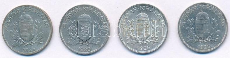 1926. 1P Ag (4x) T:2,2- kis patina Adamo P6