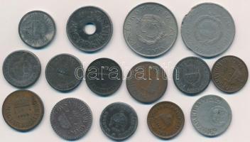 Vegyes, 19db-os magyar papír és fémpénz tétel közte 1849. 30kr bankjegy, 1896KB 1f T:vegyes