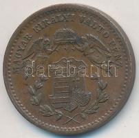 1869KB 1kr Cu "Angyalos címer" T:2